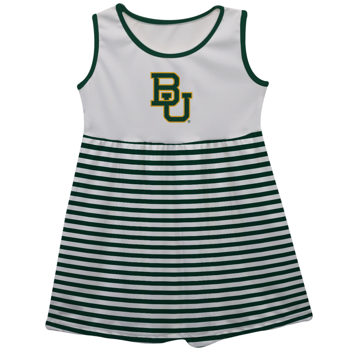 Girls Youth White Baylor Bears Tank Top Dress