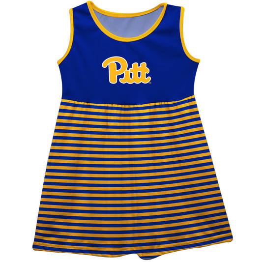 Girls Youth Blue Pitt Panthers Tank Top Dress