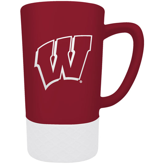 Wisconsin Badgers Team Logo 16oz. Laser Etched Jump Mug