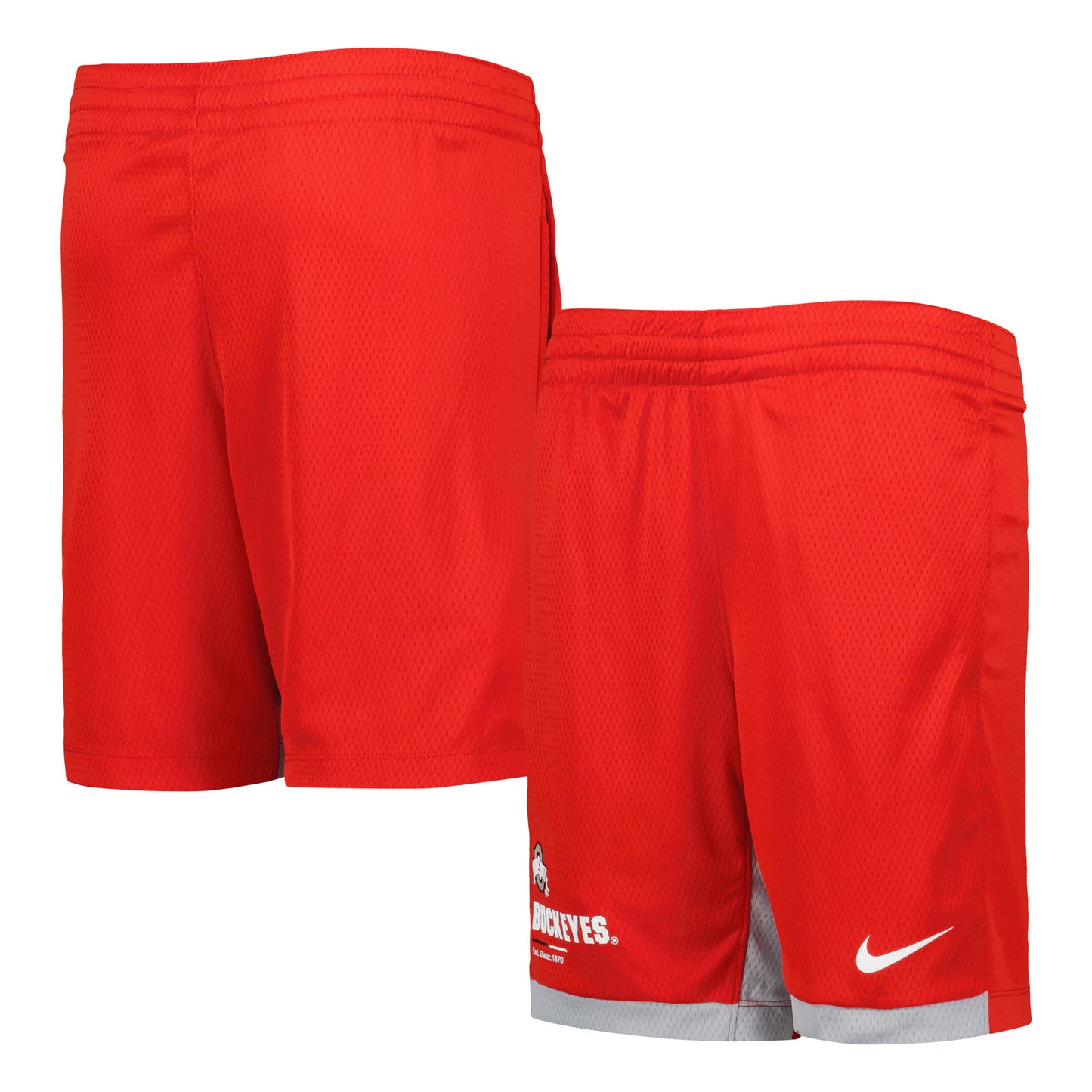 Youth Nike Scarlet Ohio State Buckeyes Trophy Performance Shorts