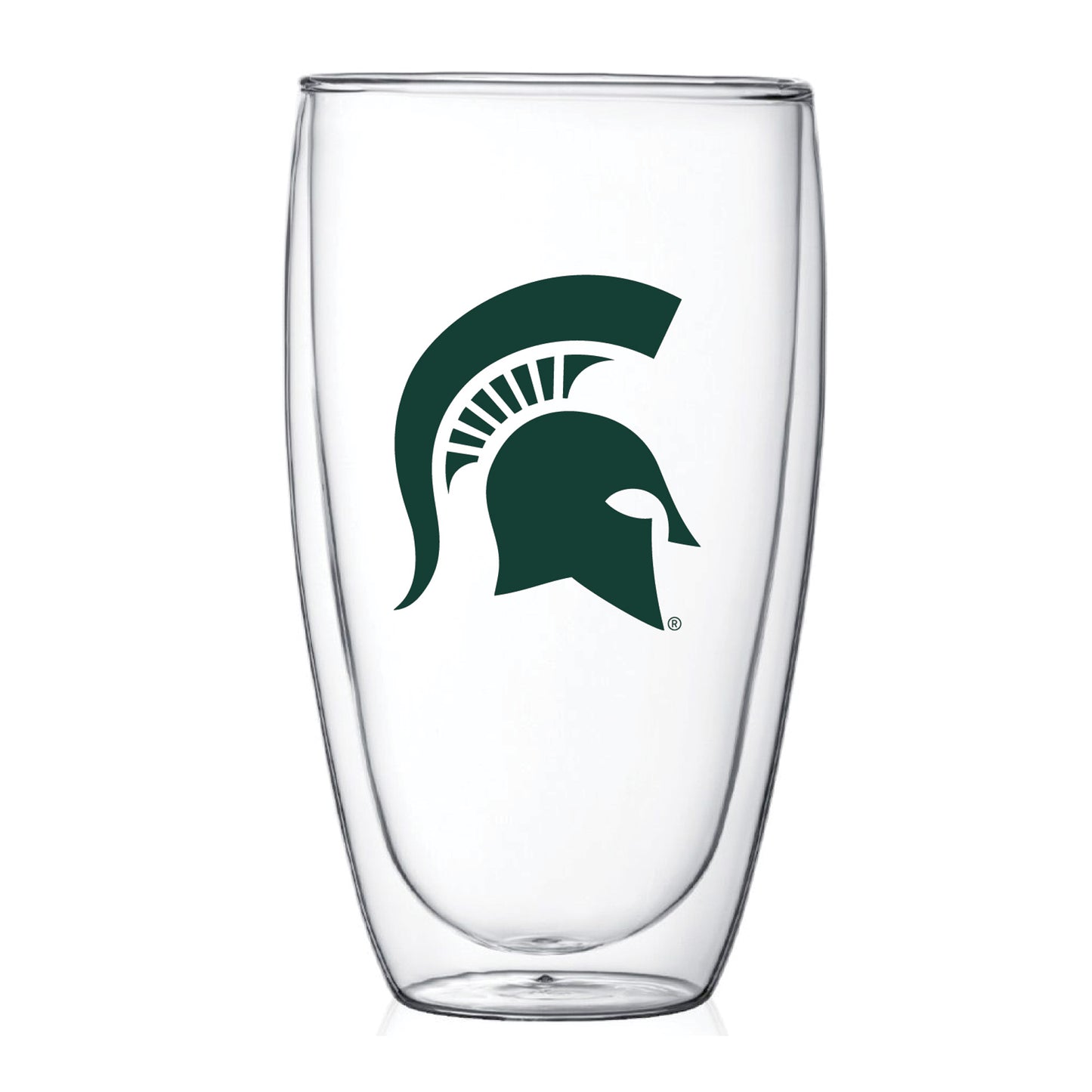 Michigan State Spartans 15oz. Double Wall Thermo Glass