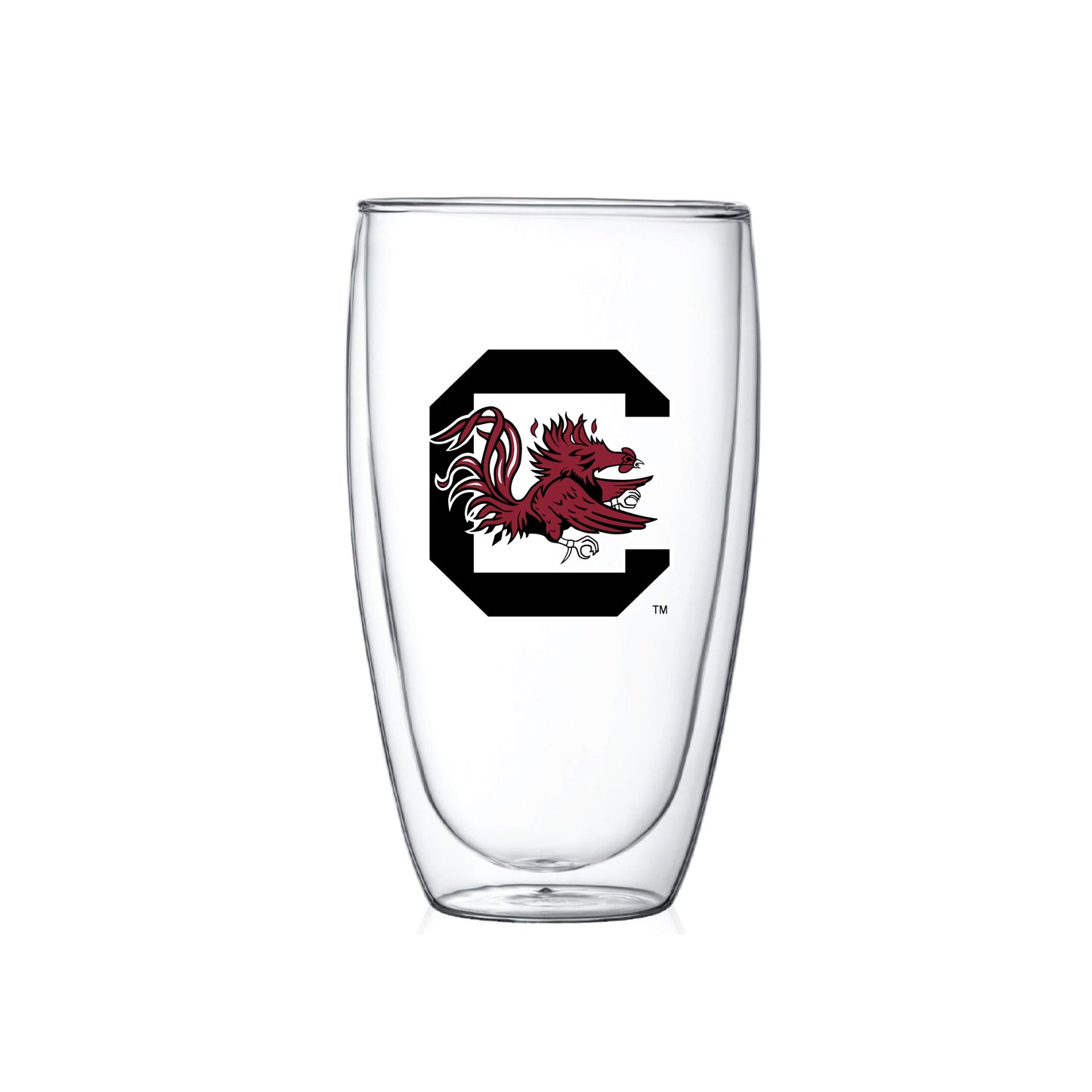 South Carolina Gamecocks 15oz. Double Wall Thermo Glass