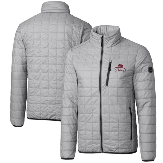 Men's Cutter & Buck Bobby Bowden Gray Florida State Seminoles Big & Tall Rainier Eco Insulated Full-Zip Puffer Jacket