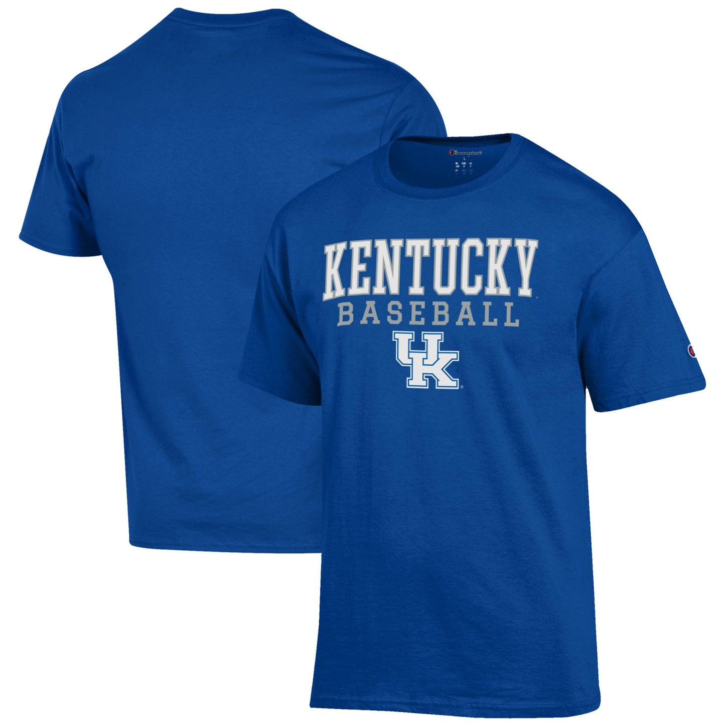 Men's Champion Royal Kentucky Wildcats Baseball Stack T-Shirt