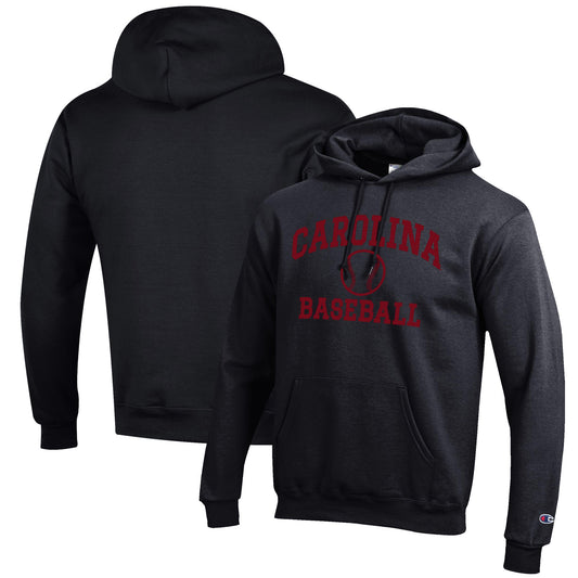 Men's Champion Black South Carolina Gamecocks Baseball Icon Pullover Hoodie