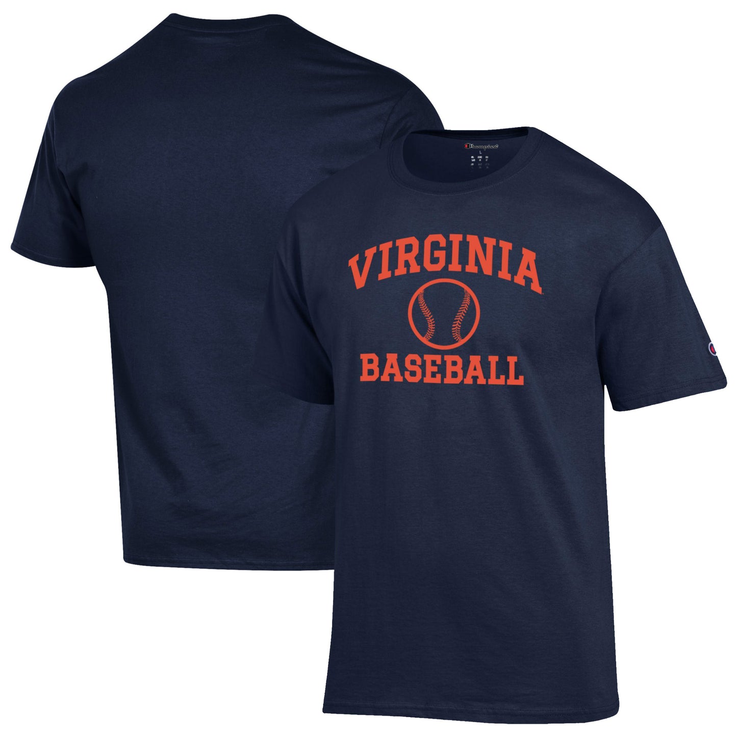 Men's Champion Navy Virginia Cavaliers Baseball Icon T-Shirt