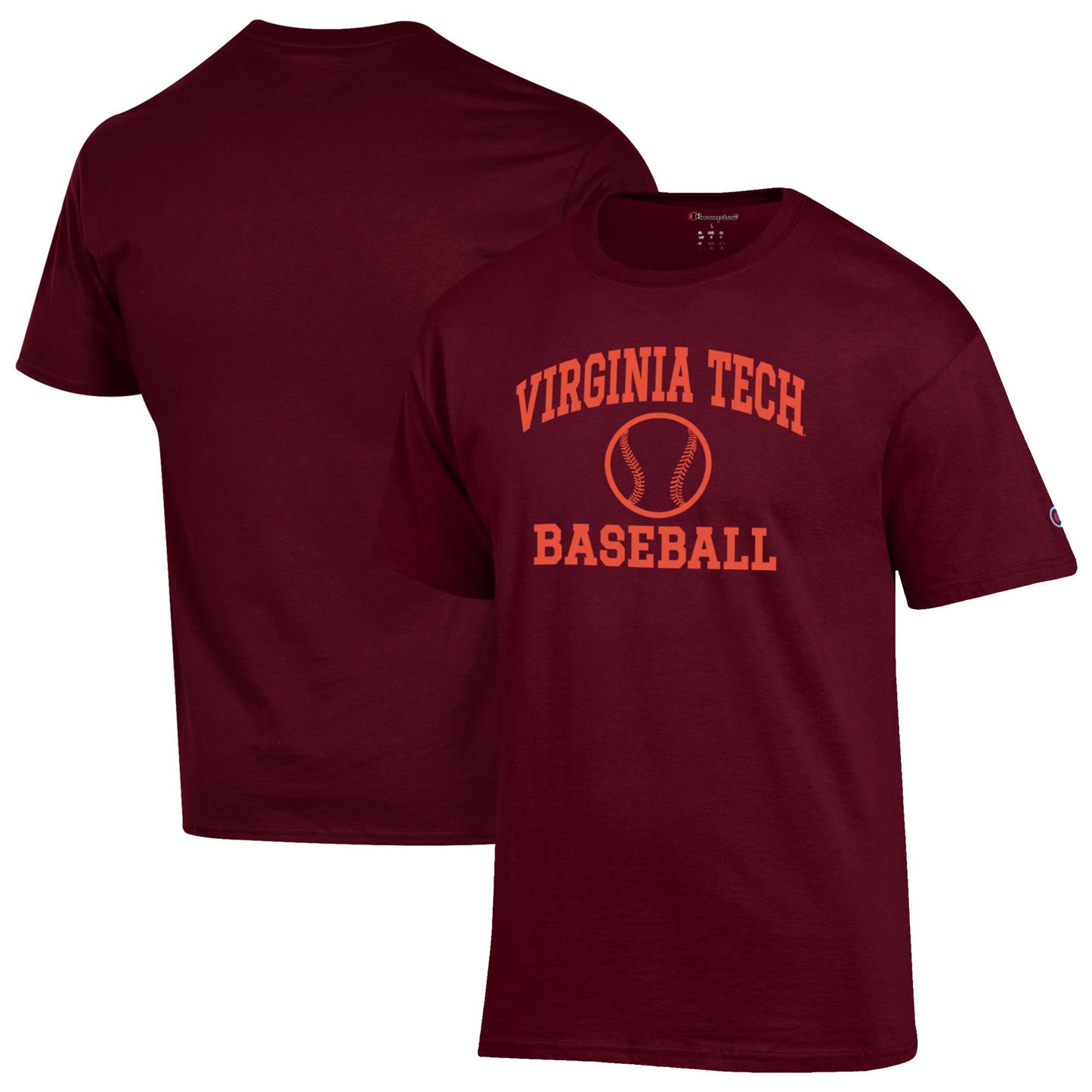 Men's Champion Maroon Virginia Tech Hokies Baseball Icon T-Shirt