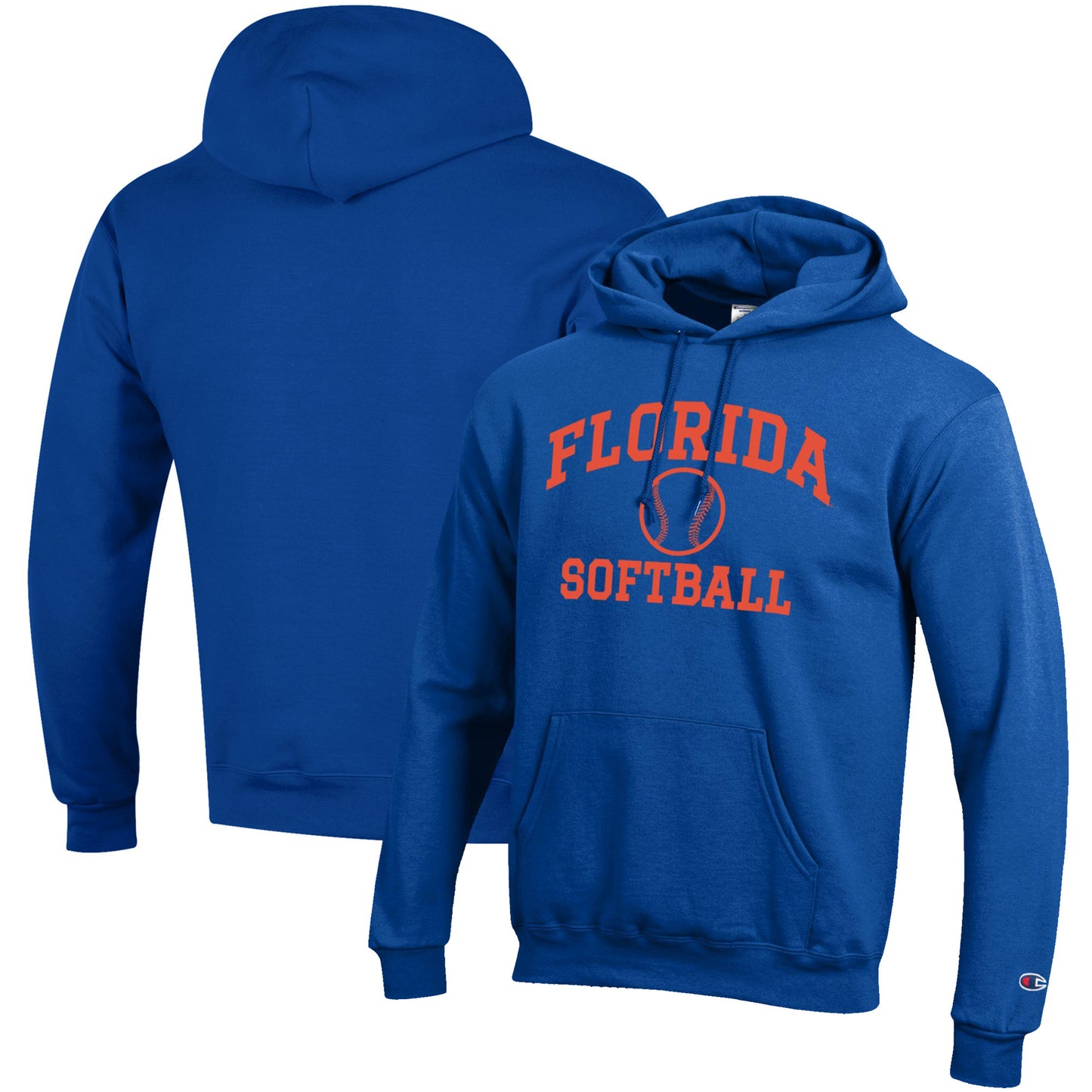 Men's Champion Royal Florida Gators Softball Icon Pullover Hoodie