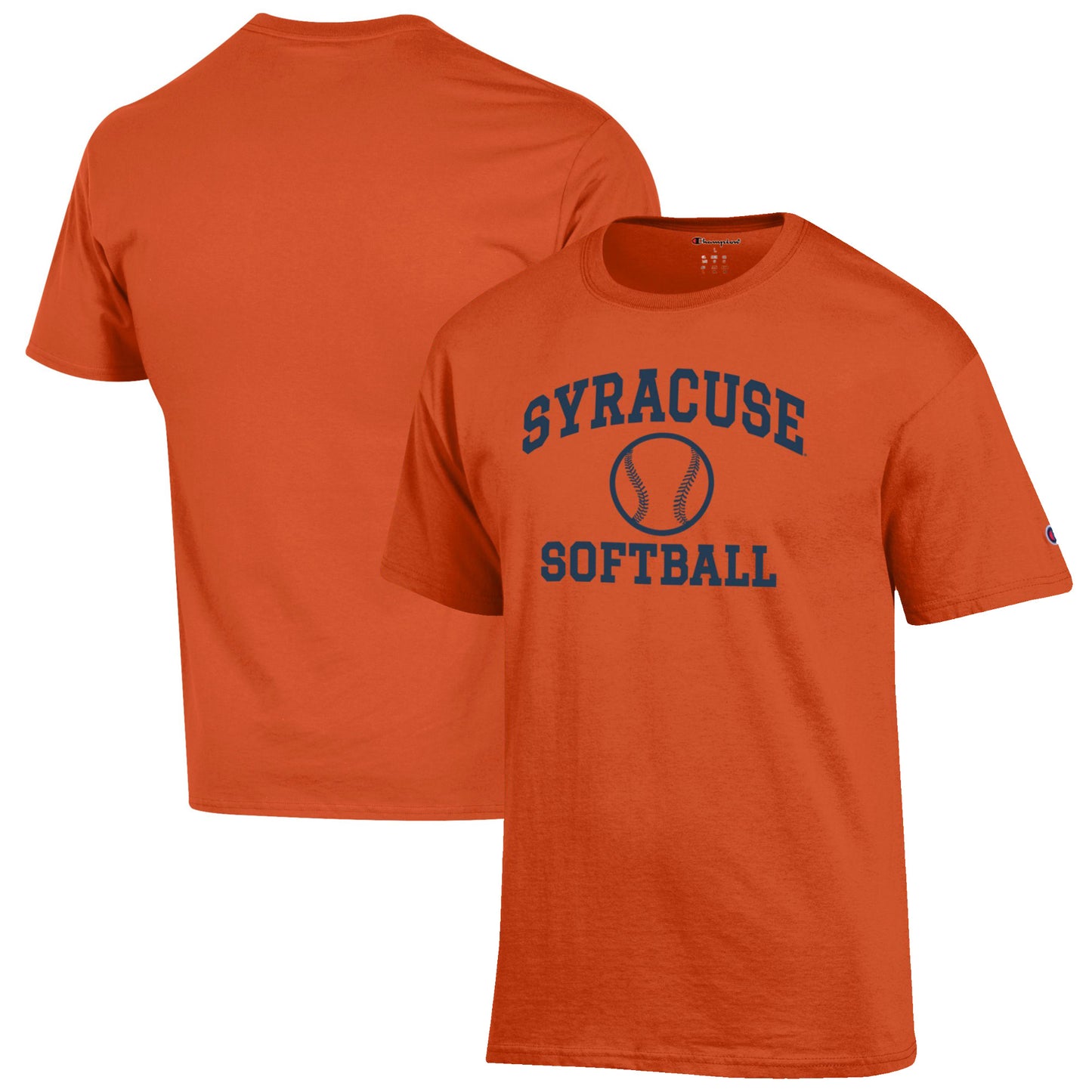 Men's Champion Orange Syracuse Orange Softball Icon T-Shirt