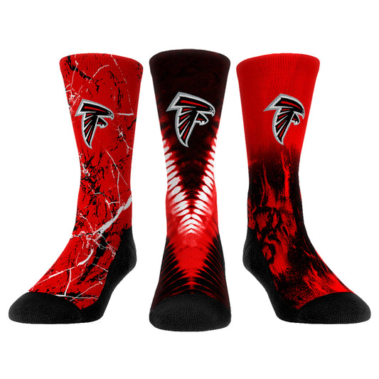 Unisex Rock Em Socks Atlanta Falcons 3-Pack Crew Socks Set