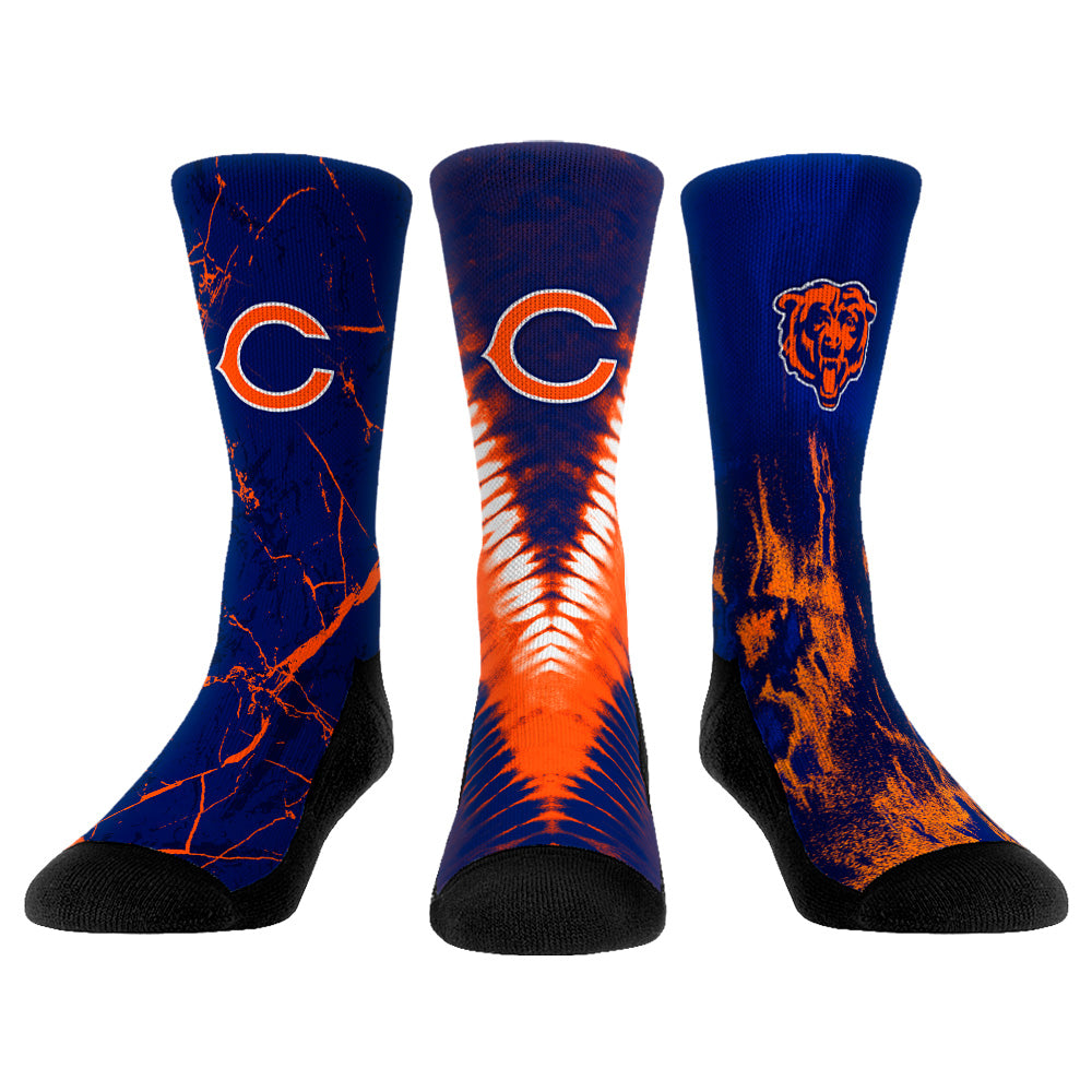 Unisex Rock Em Socks Chicago Bears 3-Pack Crew Socks Set