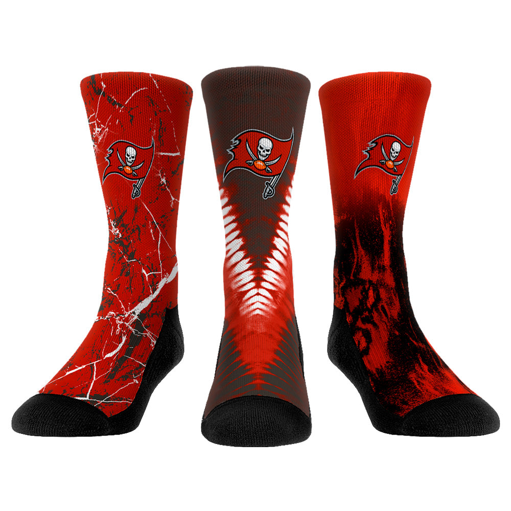 Youth Rock Em Socks Tampa Bay Buccaneers 3-Pack Crew Socks Set