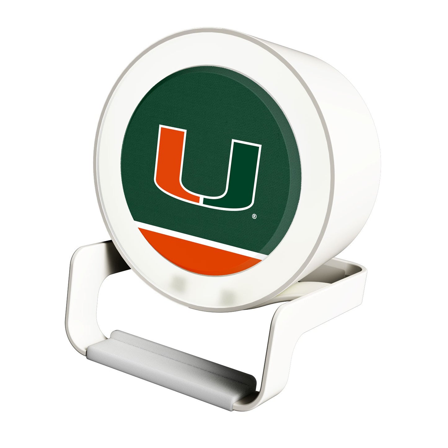 Miami Hurricanes Night Light Wireless Charger And Bluetooth Speaker