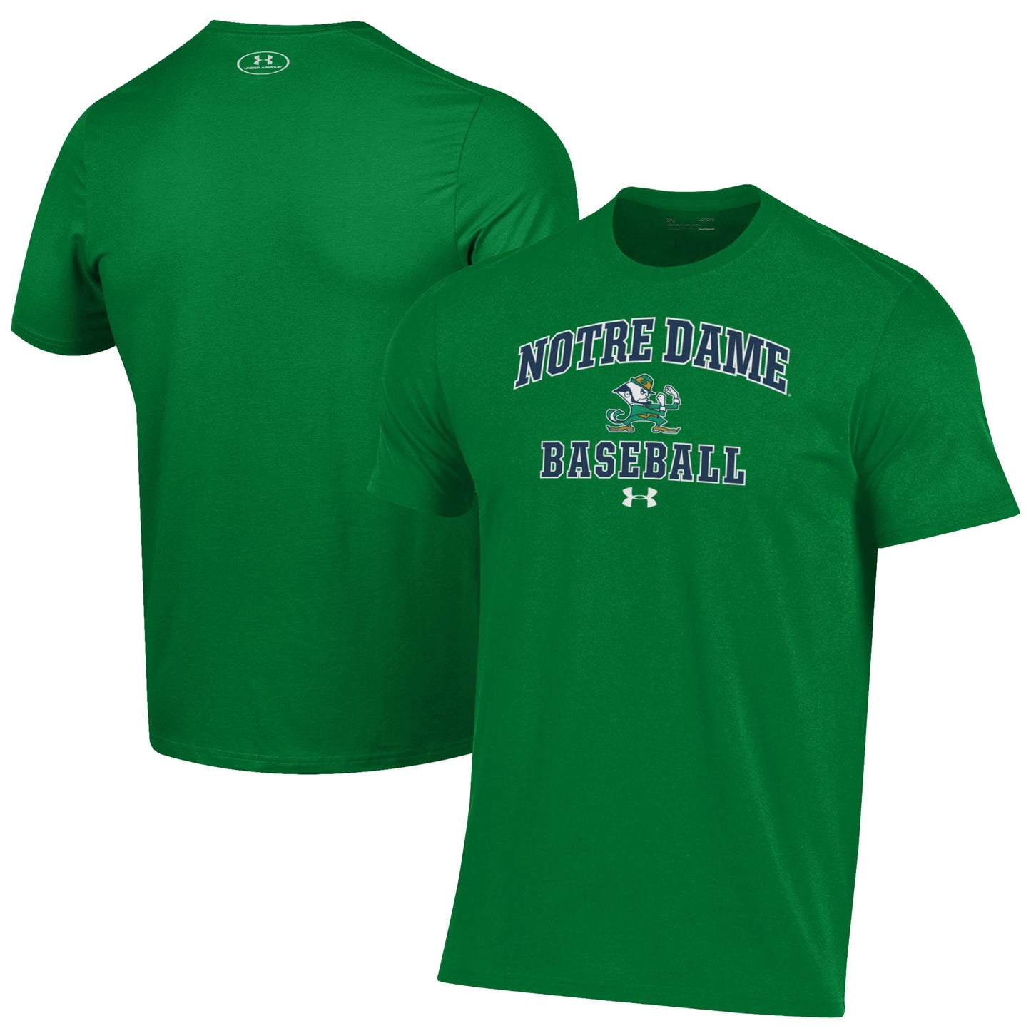 Men's Under Armour Green Notre Dame Fighting Irish Baseball Performance T-Shirt