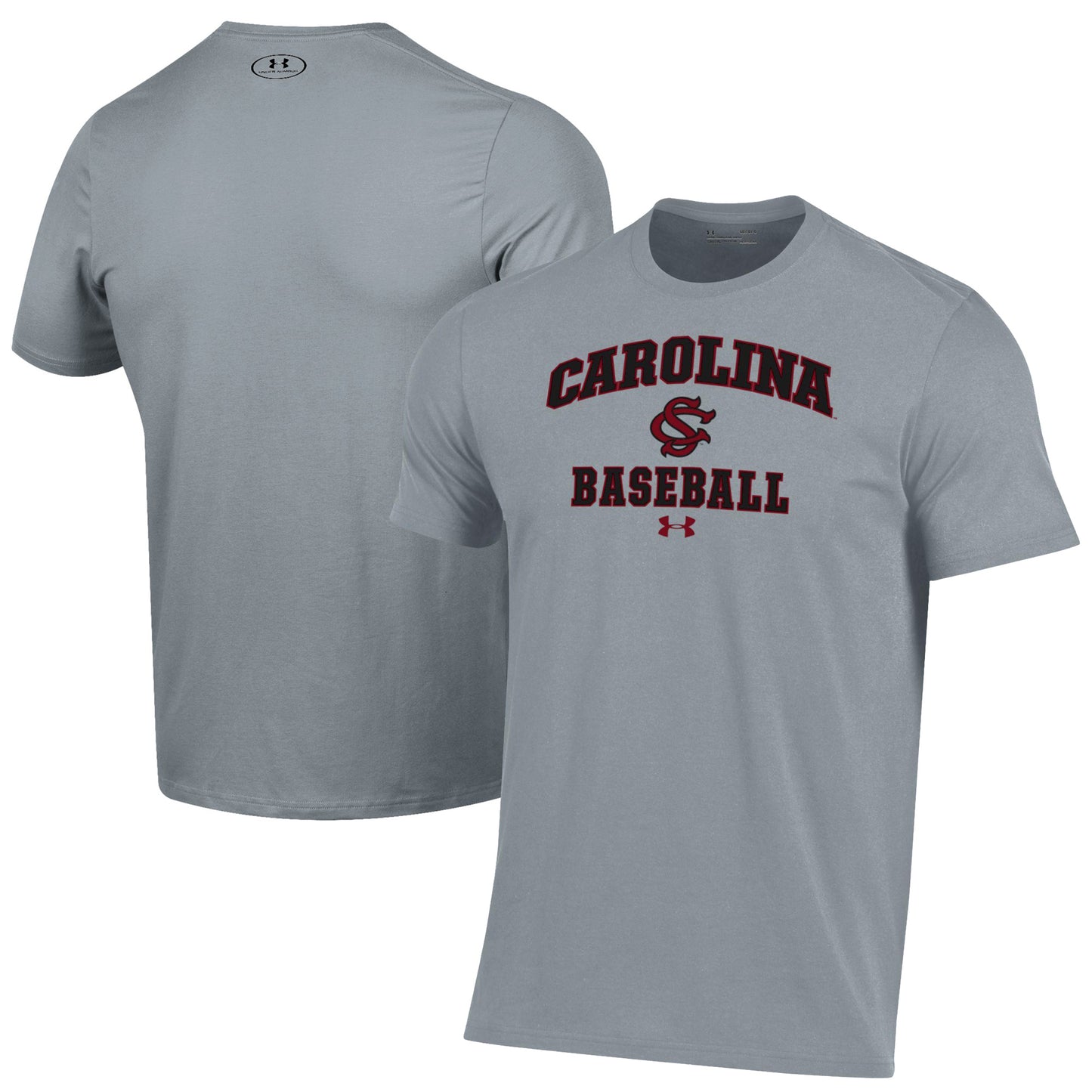 Men's Under Armour Gray South Carolina Gamecocks Baseball Performance T-Shirt