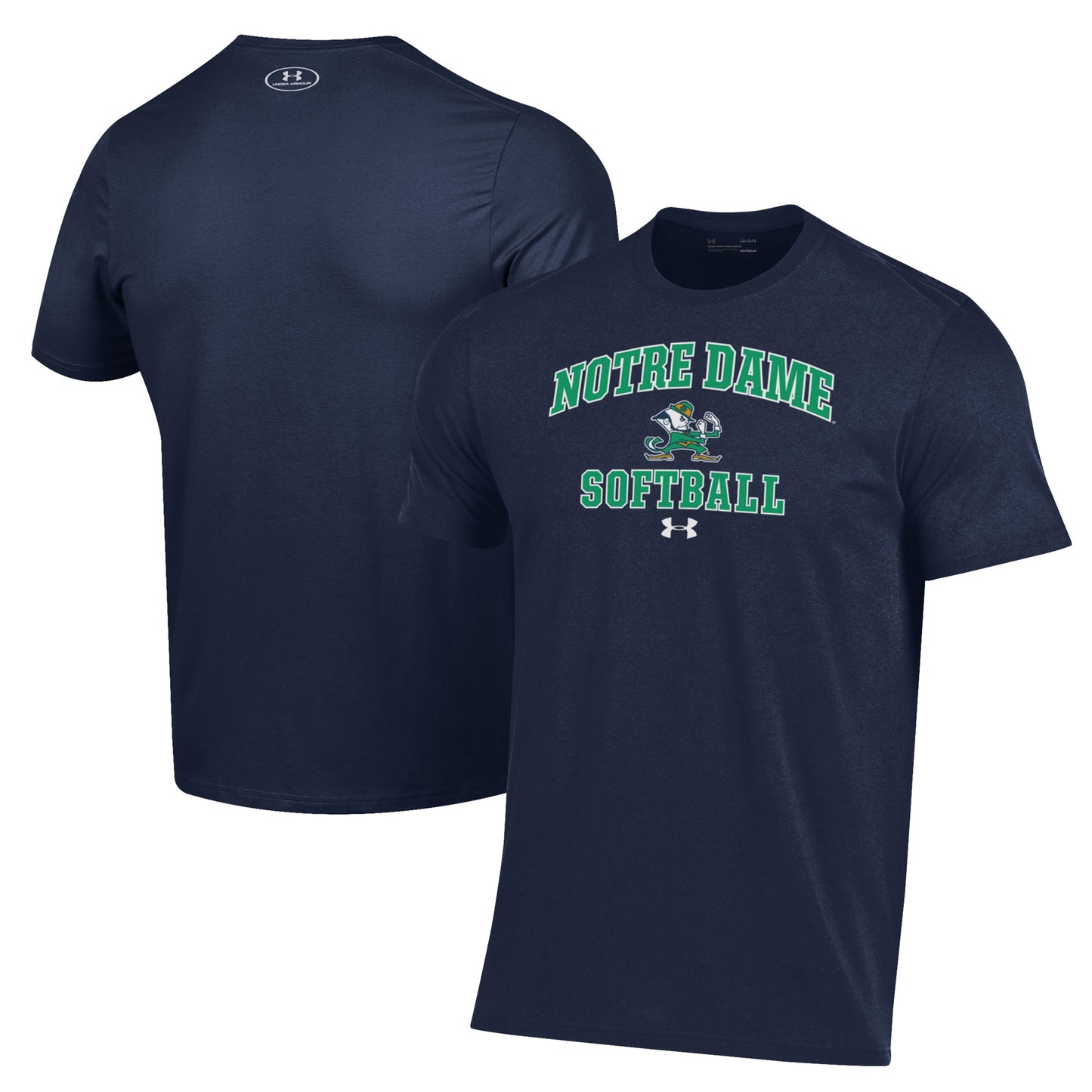 Men's Under Armour Navy Notre Dame Fighting Irish Softball Performance T-Shirt