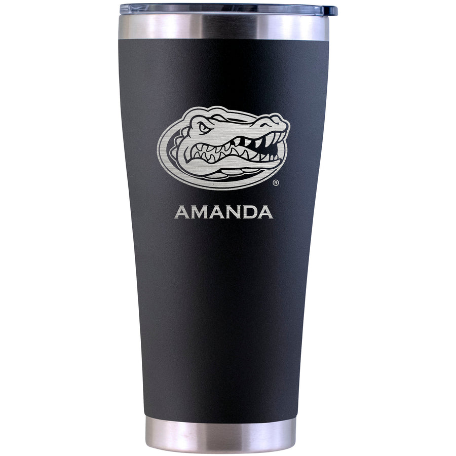 Florida Gators Personalized 30oz. Laser Etched Black Tumbler