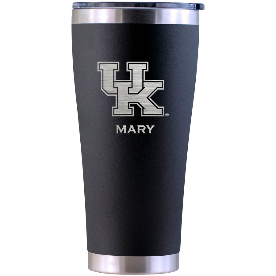Kentucky Wildcats Personalized 30oz. Laser Etched Black Tumbler