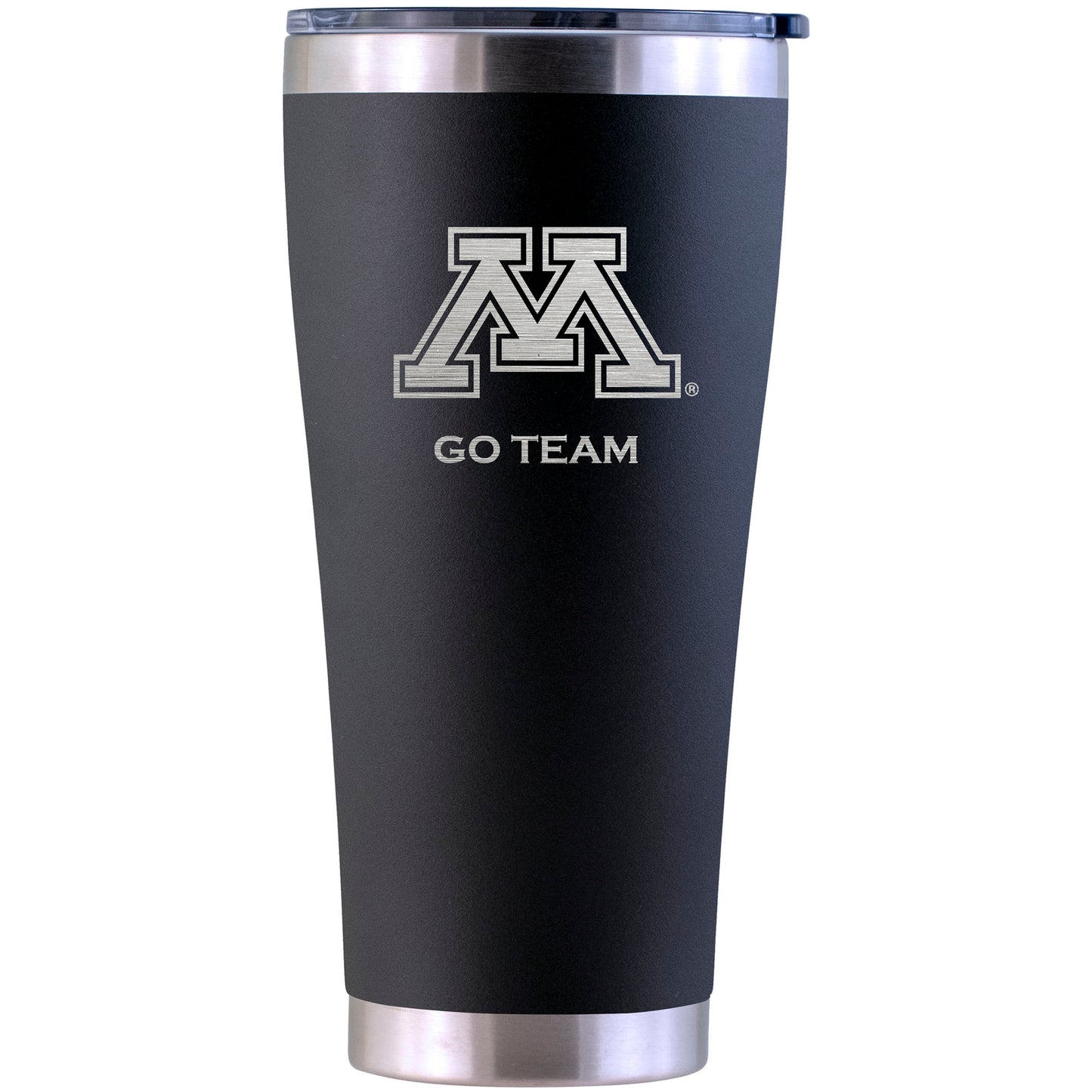 Minnesota Golden Gophers Personalized 30oz. Laser Etched Black Tumbler