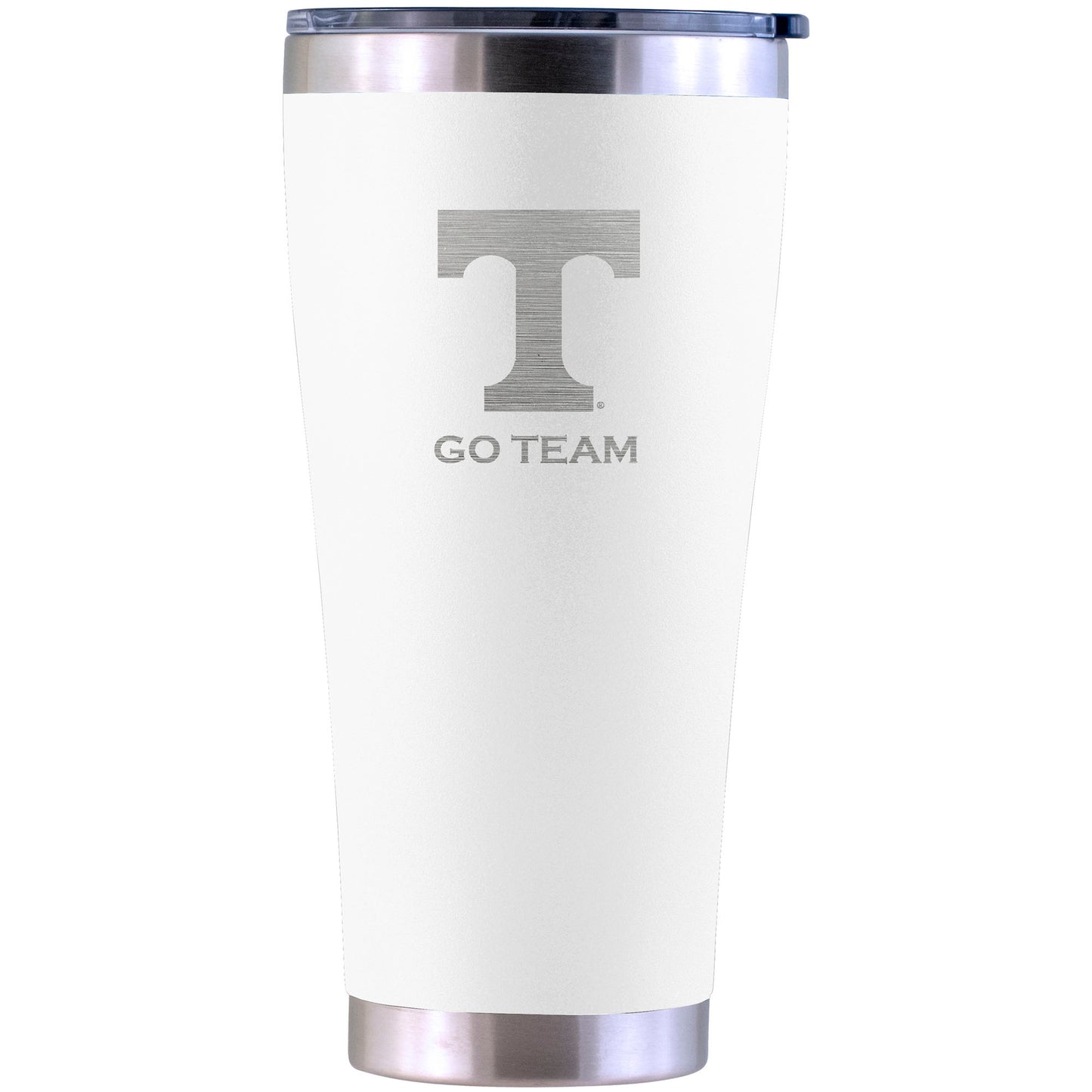 Tennessee Volunteers Personalized 30oz. Laser Etched White Tumbler