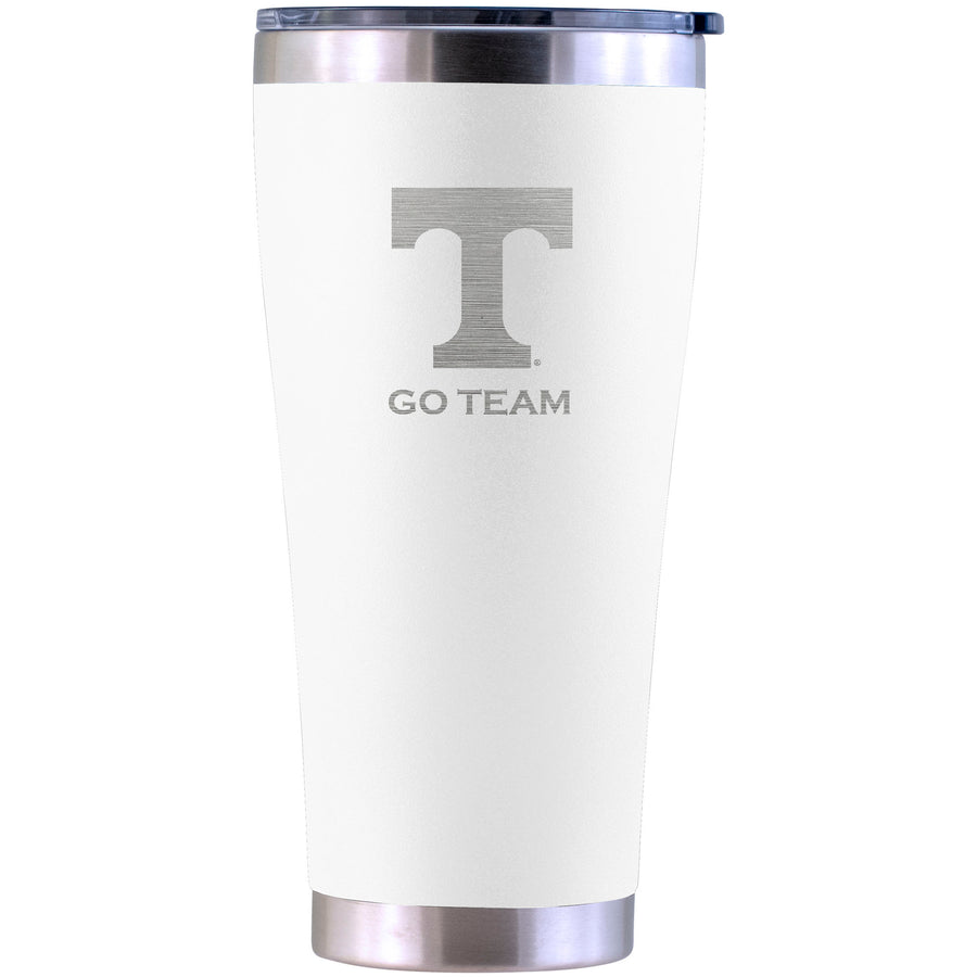 Tennessee Volunteers Personalized 30oz. Laser Etched White Tumbler
