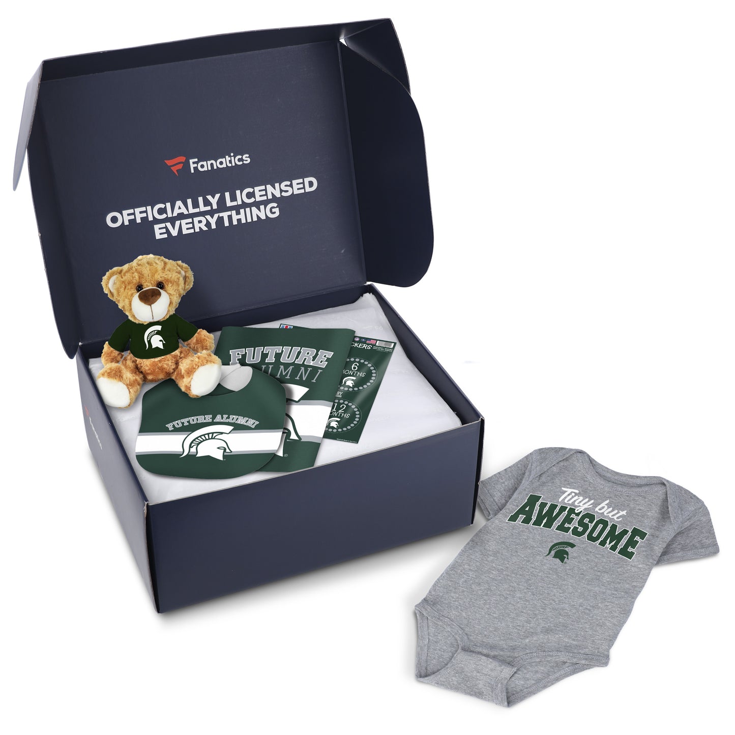 Michigan State Spartans Fanatics Pack Baby Themed Gift Box - $65+ Value