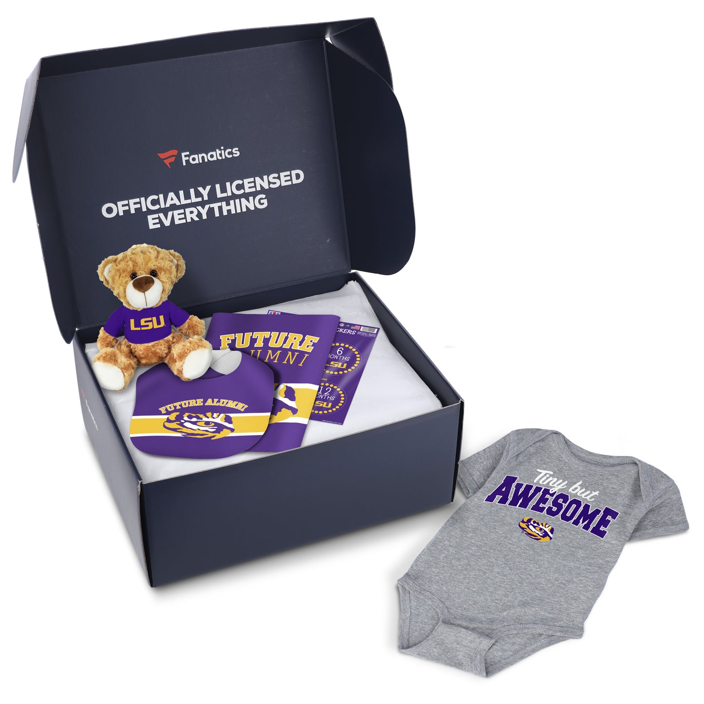 LSU Tigers Fanatics Pack Baby Themed Gift Box - $65+ Value