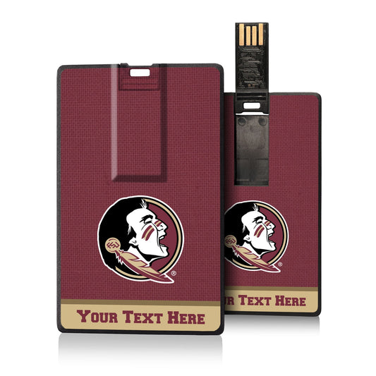 Florida State Seminoles Primary Logo Personalized Credit Card USB Drive