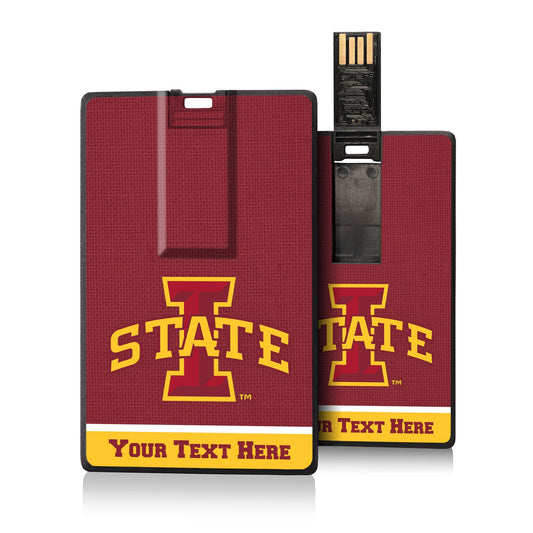 Iowa State Cyclones Personalized Credit Card USB Drive