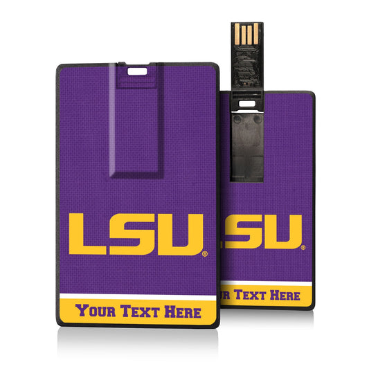 LSU Tigers Personalized Credit Card USB Drive