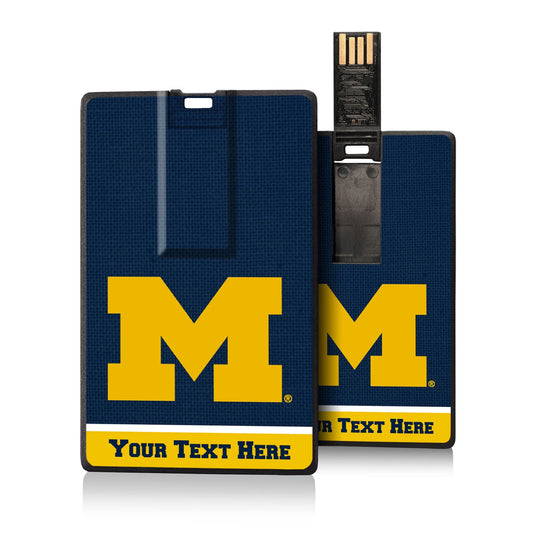 Michigan Wolverines Personalized Credit Card USB Drive