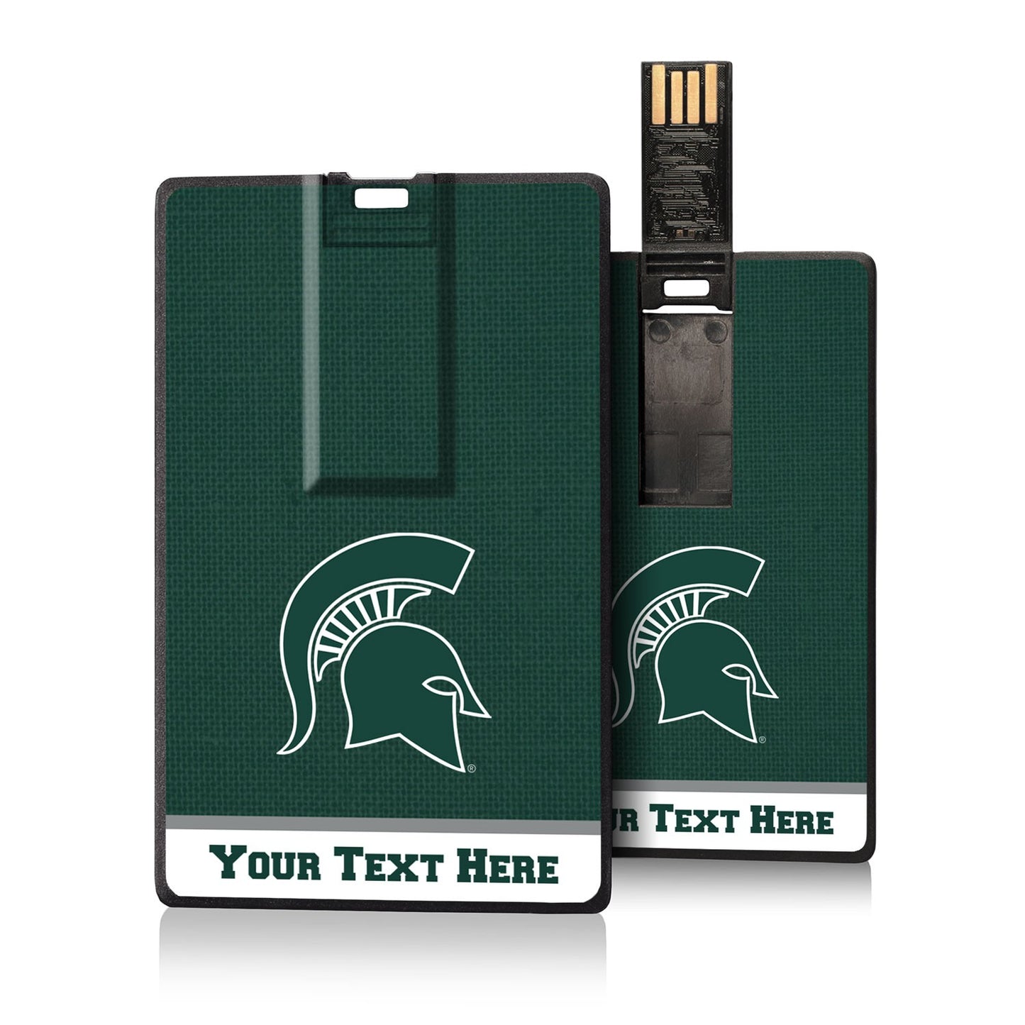 Michigan State Spartans Personalized Credit Card USB Drive