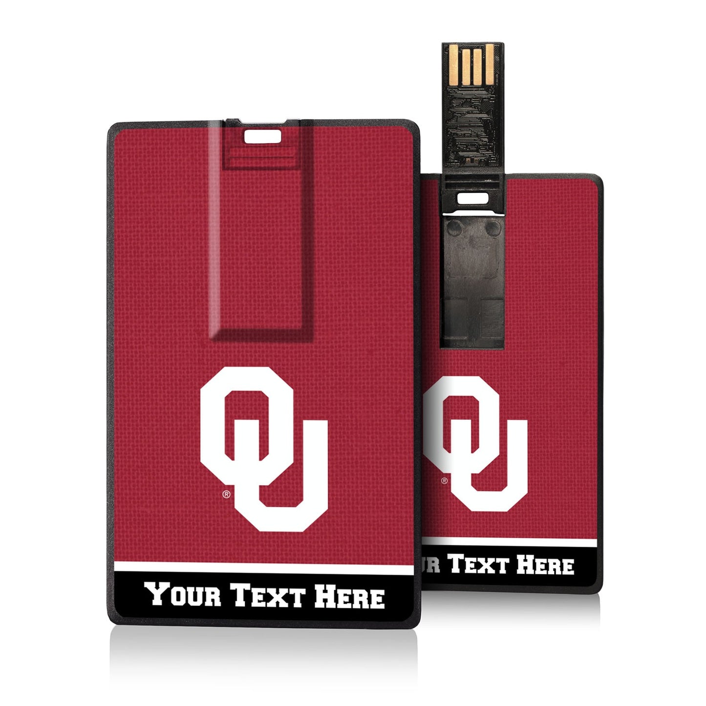 Oklahoma Sooners Personalized Credit Card USB Drive