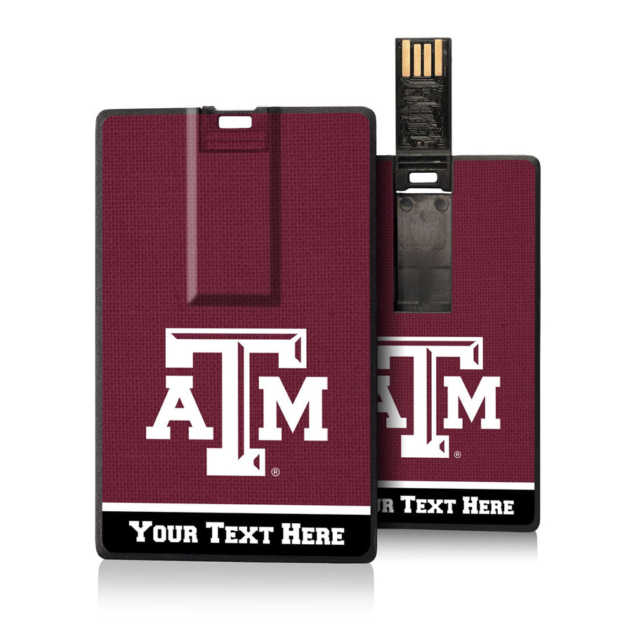 Texas A&M Aggies Personalized Credit Card USB Drive