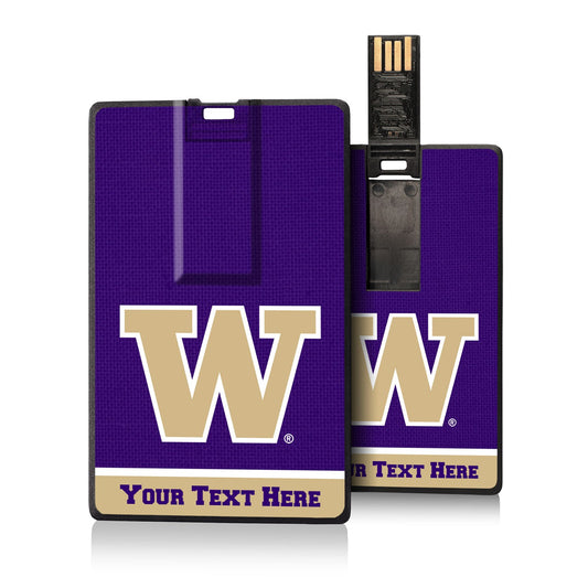 Washington Huskies Personalized Credit Card USB Drive