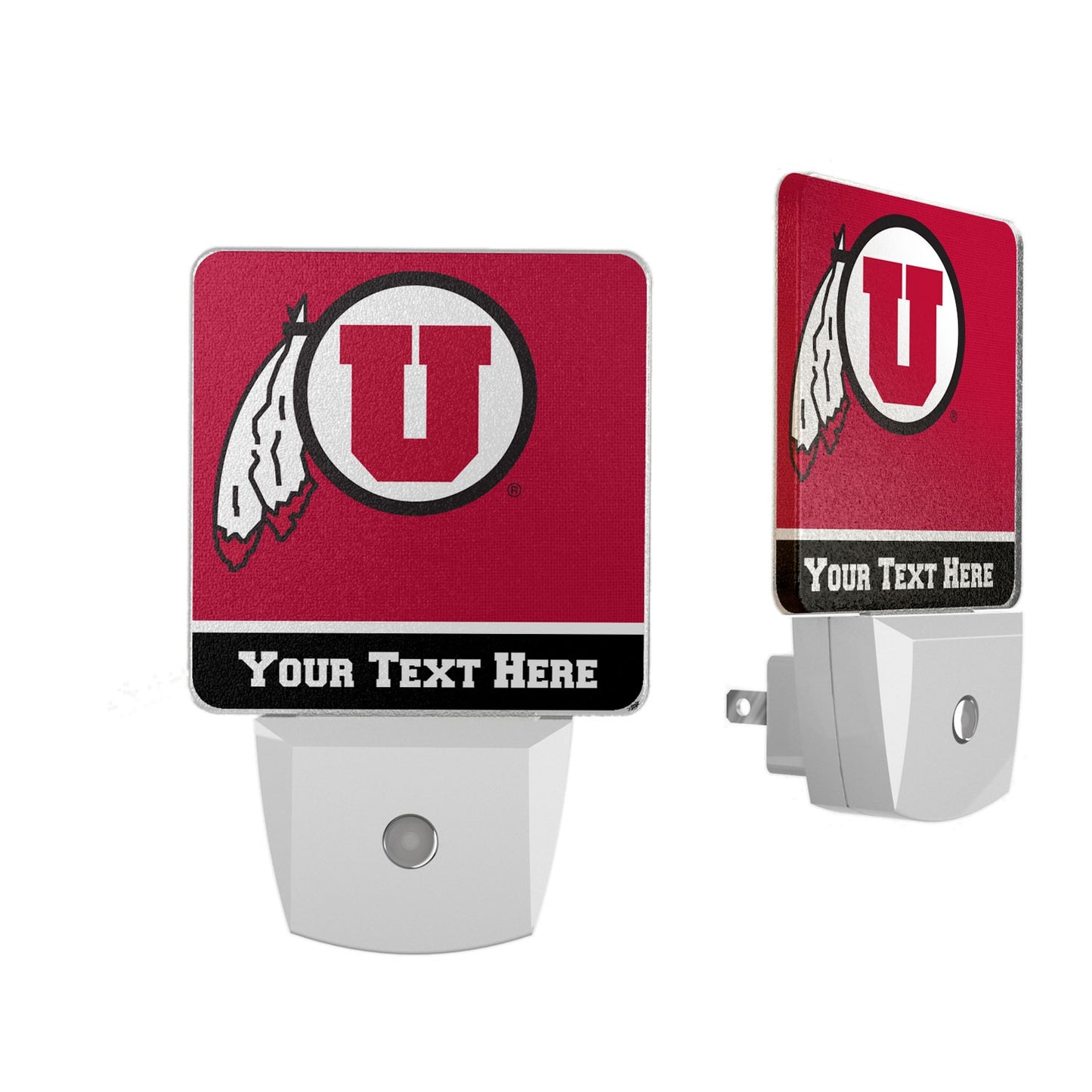 Utah Utes Personalized 2-Piece Nightlight Set