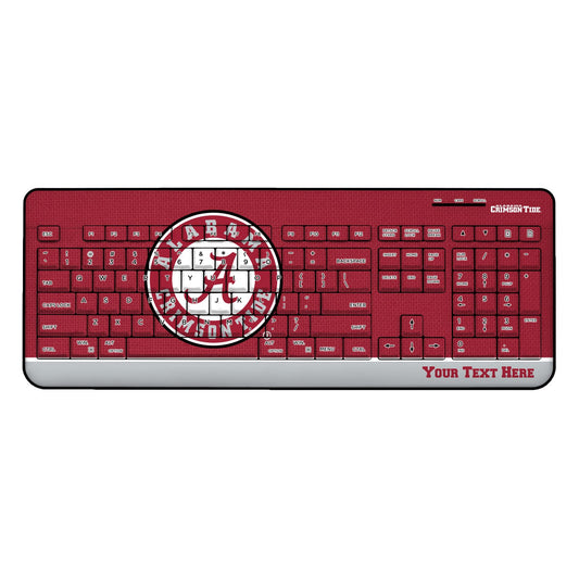 Alabama Crimson Tide Alternate Logo Personalized Wireless Keyboard