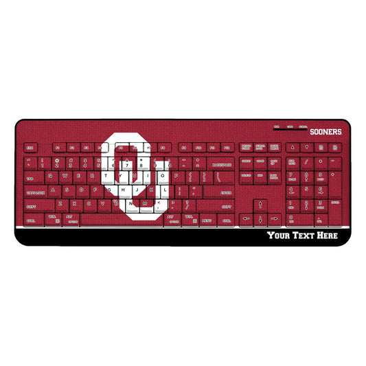 Oklahoma Sooners Personalized Wireless Keyboard