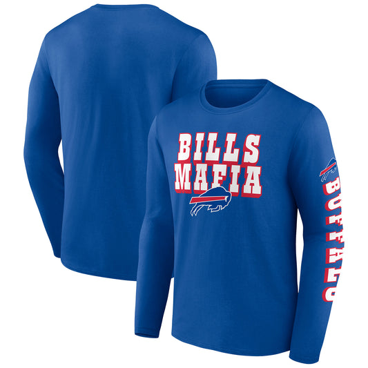 Men's Fanatics Royal Buffalo Bills Hometown Collection Sweep Long Sleeve T-Shirt