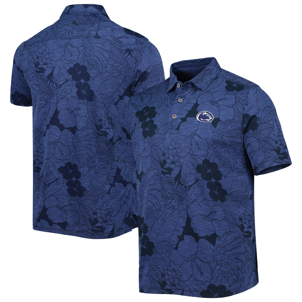 Men's Tommy Bahama Navy Penn State Nittany Lions Miramar Blooms Polo