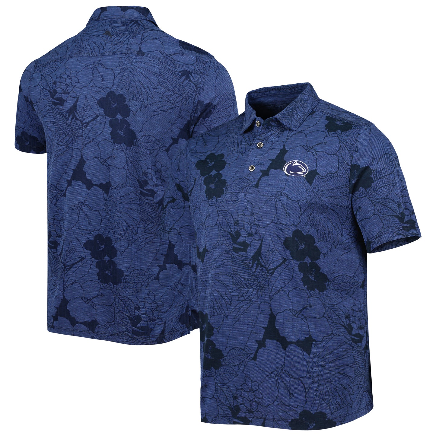 Men's Tommy Bahama Navy Penn State Nittany Lions Miramar Blooms Polo