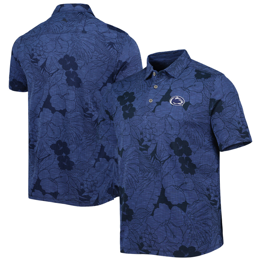 Men's Tommy Bahama Navy Penn State Nittany Lions Miramar Blooms Polo