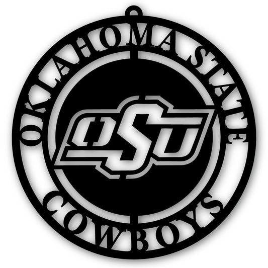 Black Oklahoma State Cowboys 16'' Team Logo Cutout