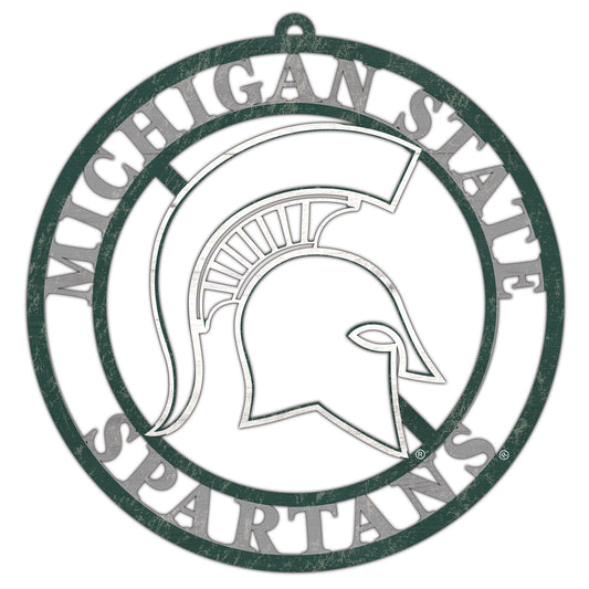 Michigan State Spartans 16'' Team Color Logo Cutout