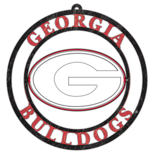 Georgia Bulldogs 16'' Team Color Logo Cutout