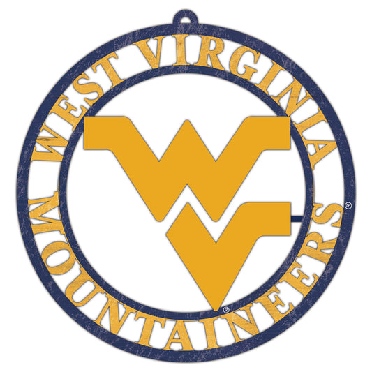 West Virginia Mountaineers 16'' Team Color Logo Cutout