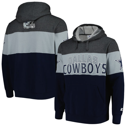 Men's G-III Sports by Carl Banks Navy Dallas Cowboys Team Extreme Pullover Hoodie