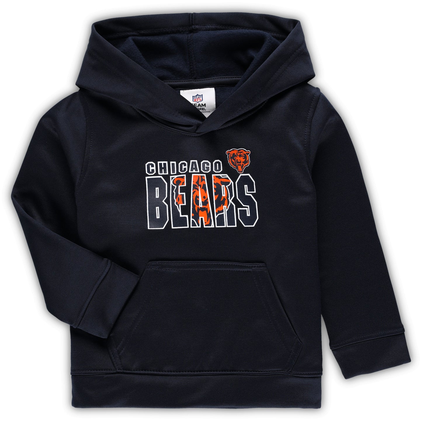 Toddler Navy Chicago Bears Team Pullover Hoodie