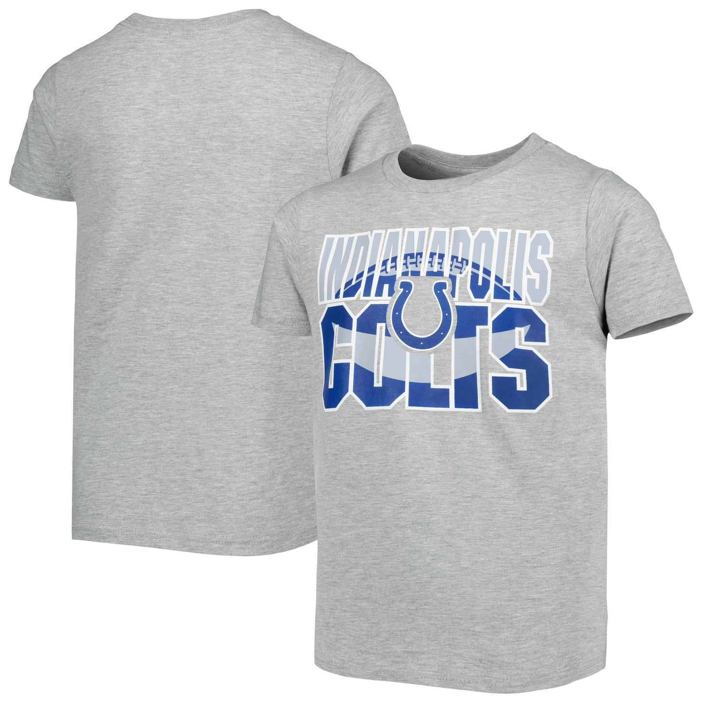 Youth Heather Gray Indianapolis Colts Football T-Shirt