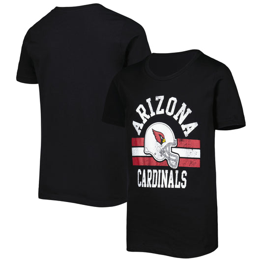 Youth Black Arizona Cardinals Helmet T-Shirt